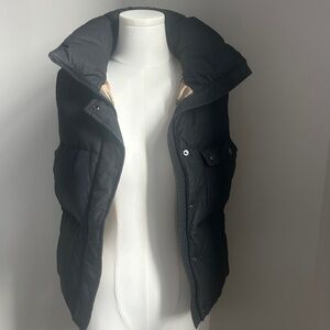 Authentic Burberry London Nova Check Down Vest Black S/M